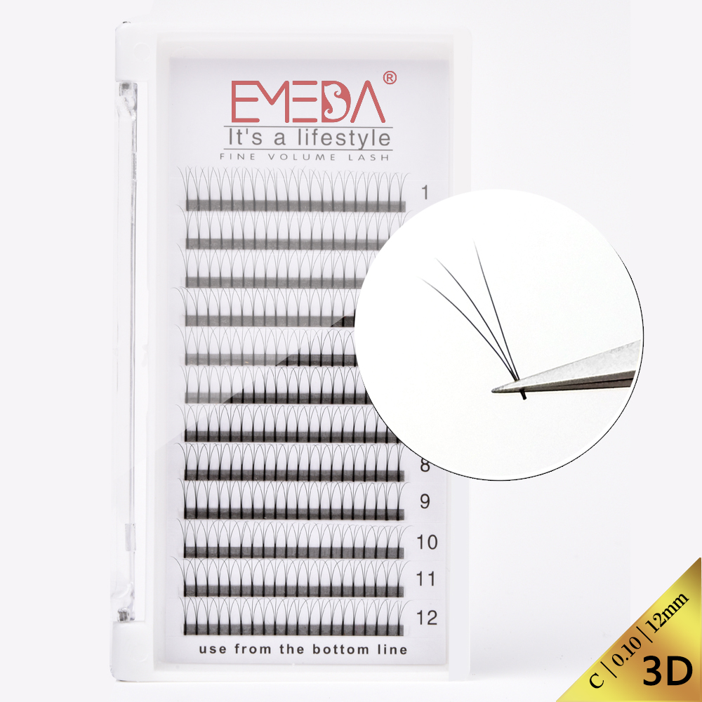 Easily Removable Pre Made Fans Eyelashes YY04